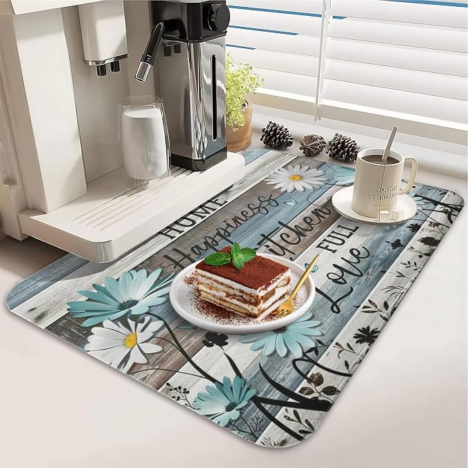 Dish Drying Mat for Kitchen Counter 2 Pack - Image 4