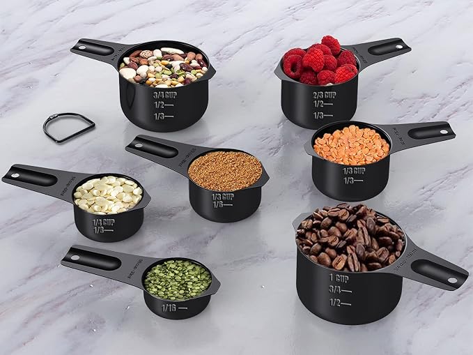 Wildone Black Measuring Cups & Spoons Set of 21 - Image 4
