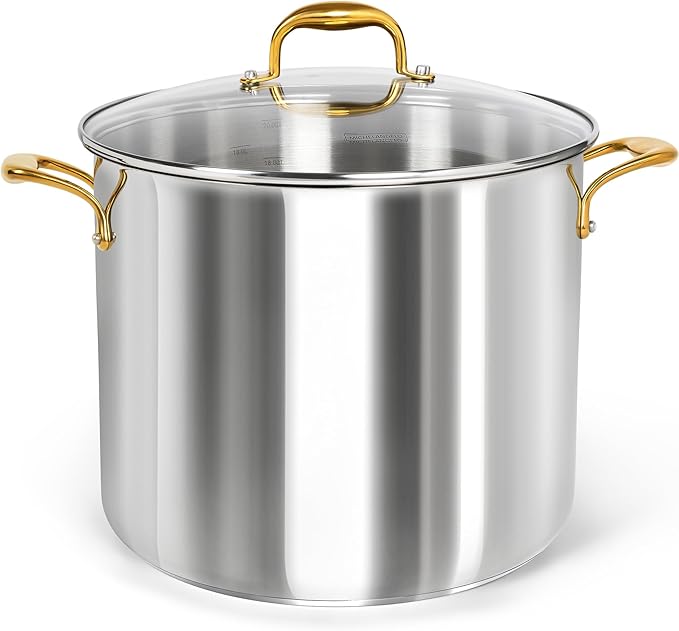 MICHELANGELO Stainless Steel Stock Pot by Michelangelo
