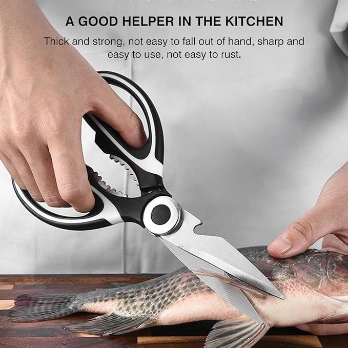 NileHome Kitchen Scissors, Stainless Steel Scissors All Purpose Heavy Duty - Image 7