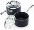 Cooks Standard Nonstick Sauce Pan Set, 2Qt & 3Qt Hard Anodized Saucepans by CooksStandard