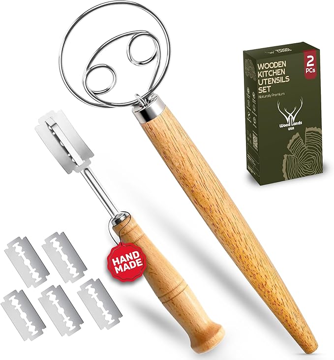 WOODLANDS USA Danish Dough Whisk by WOODLANDSUSA