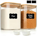 ComSaf 2Pcs Large Glass Storage Containers by ComSaf