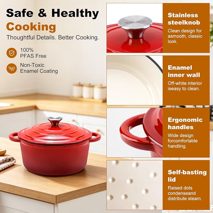 Enameled Cast Iron Dutch Oven - Image 6
