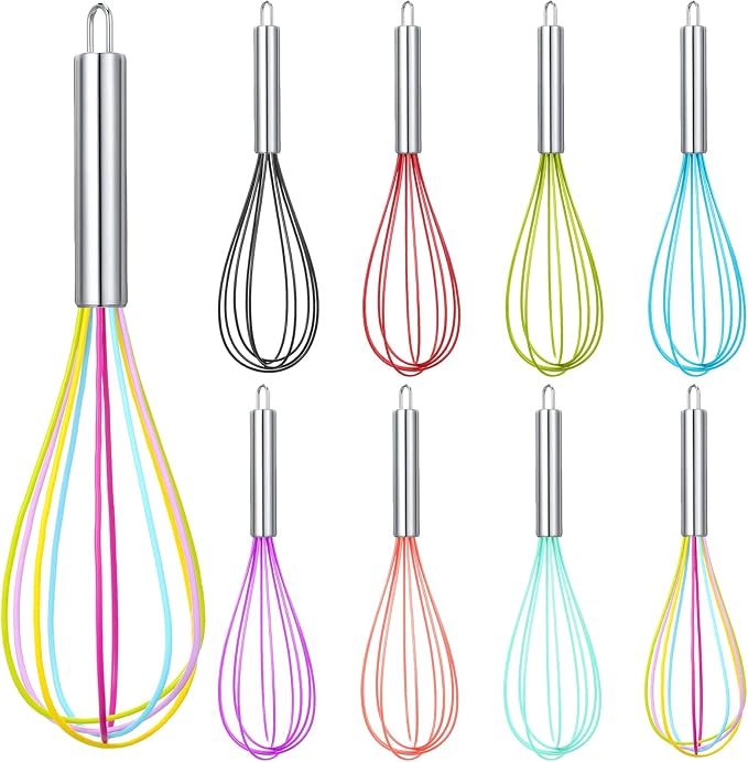 Domensi 8 Pcs 12 Inch Whisks Bulk by Domensi