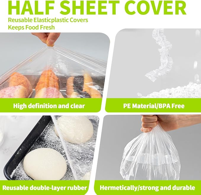 100 Extra Large Bowl Covers For Bread Proofing, Fits Bowl up to 20", Sheet Pan - Image 7