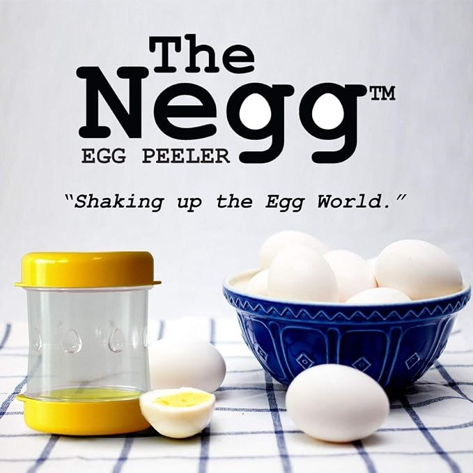 The Negg Boiled Egg Peeler Black - Image 2