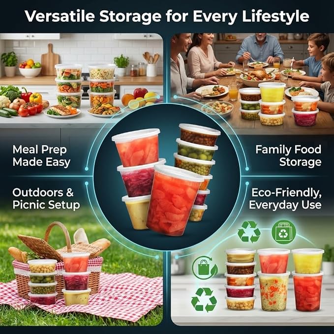JoyServe 24 Sets Deli Containers - Image 7