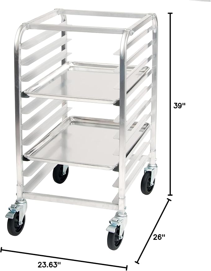 Winco 10-Tier Aluminum Sheet Pan Rack - Image 3