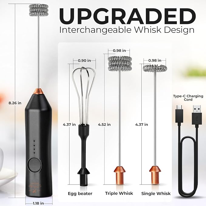 Zulay Kitchen Rechargeable Milk Frother - Image 5