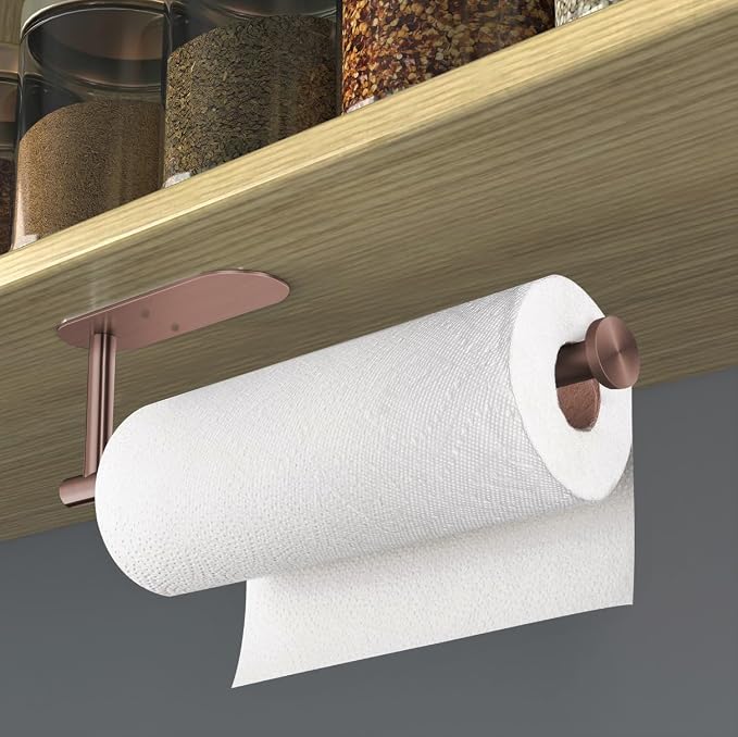 VAEHOLD Adhesive Paper Towel Holder Under Cabinet Wall Mount - Image 7