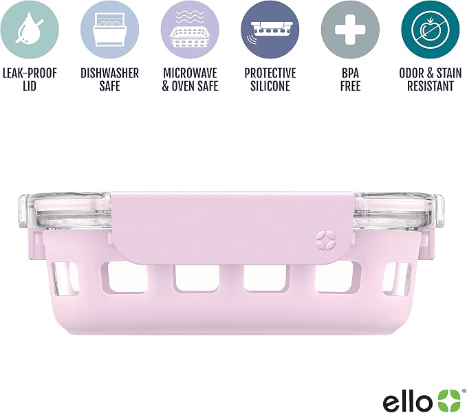 Ello Duraglass Meal Prep Container- Glass Food Storage Container - Image 3
