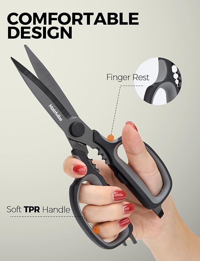 Heavy Duty Kitchen Shears, All Purpose Herb and Kitchen Scissors - Image 5