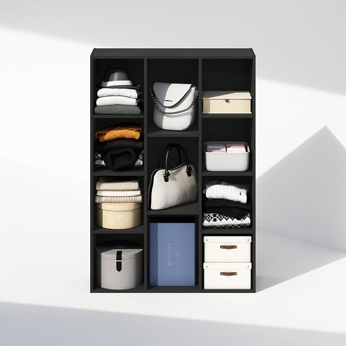 Furinno Reed Closet Organizers and Storage, 11-Cube Closet Organizer, Open - Image 6