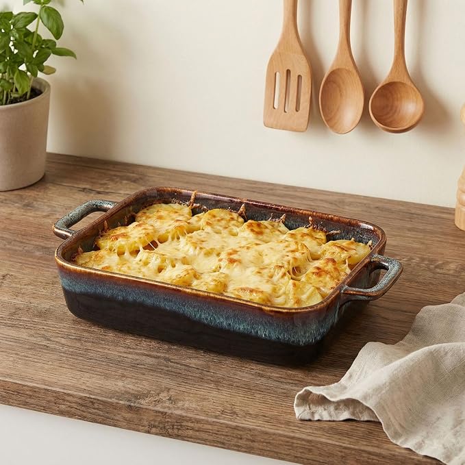10" x 8" Porcelain Rectangular Casserole Dishes - Image 6