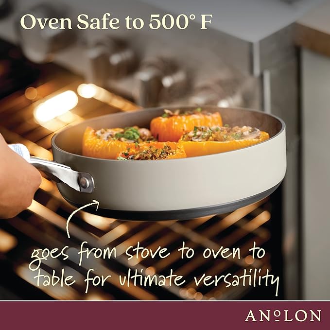 Anolon Achieve Hard Anodized Nonstick Sauté Pan - Image 4
