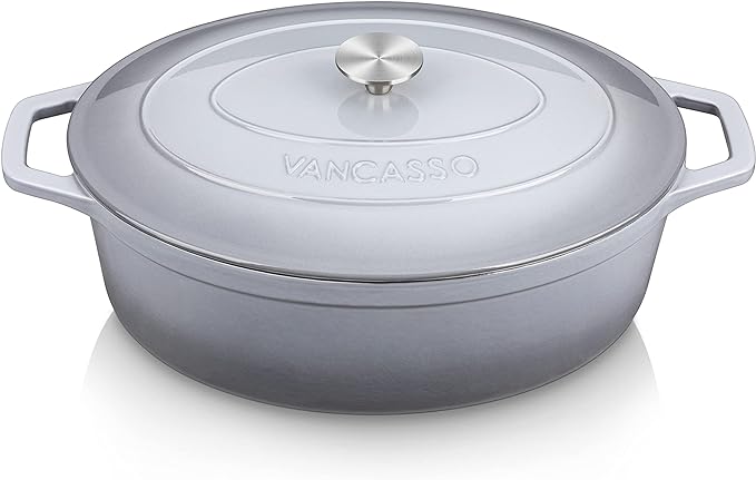 vancasso Enameled Cast Iron Dutch Oven, 9.3 Quart Dutch Oven Pot by vancasso