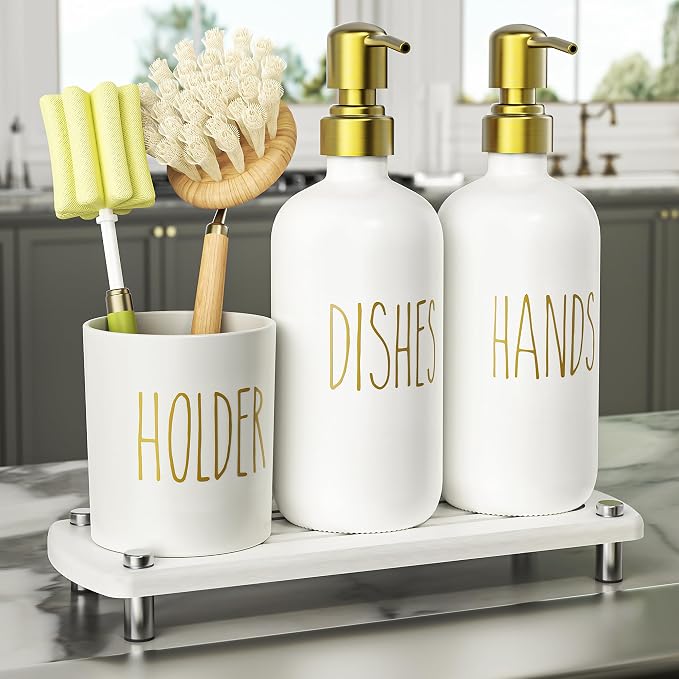 Cisily Kitchen Soap Dispenser Set Comes - Image 8