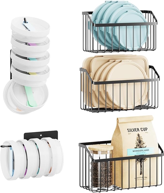 NiHome 5PCS Cabinet Door Lid Organizers Holders - Image 9