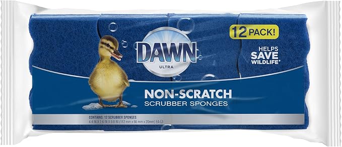 Dawn Ultra Scrubber Sponges Non-Scratch Double-Sided Kitchen Dish Cleaners by Dawn