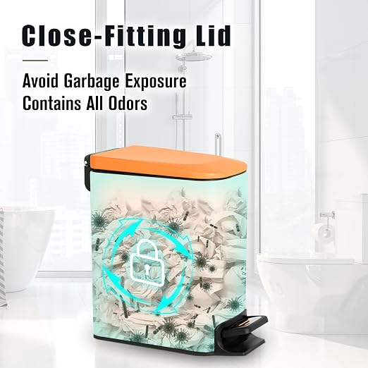 Cesun Small Bathroom Trash Can - Image 4