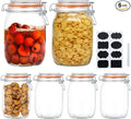 Glass Jars 32oz, Airtight Glass Food Storage Jar by Encheng
