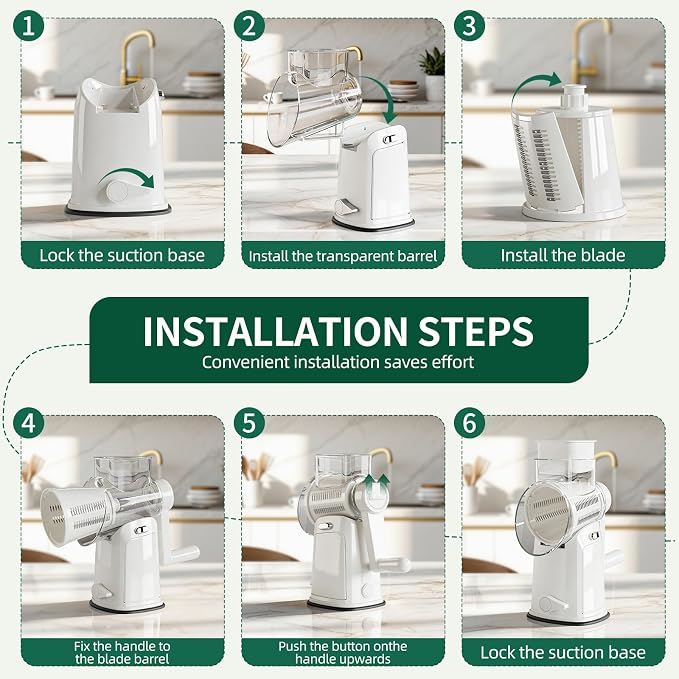 The CoveCarol rotary cheese grater comes - Image 4