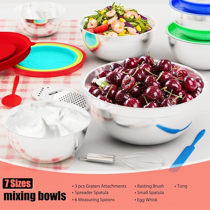 ENVTEK Mixing Bowls with Lids Set, Size 4.5 - Image 8