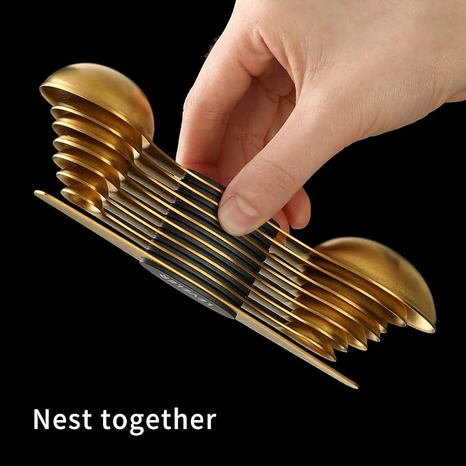 Magnetic Measuring Spoons Set, Stainless Steel, Dual Sided, Dual Sided - Image 7