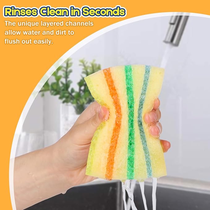 LAUNDRYLUX 6 Pack Scrub Sponge - Image 3