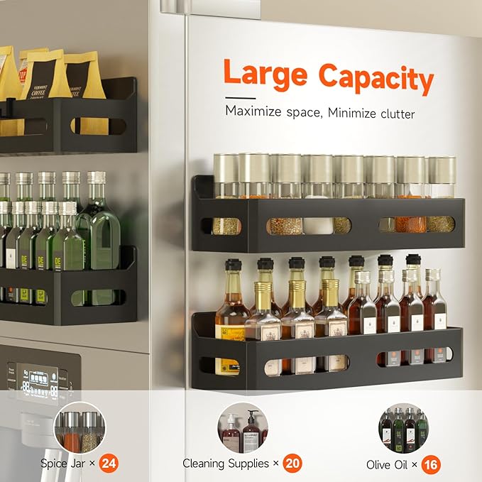 Sevenblue 2 Pack Strong Magnetic Spice Rack - Image 4