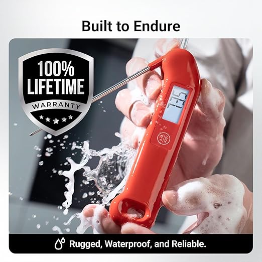 Professional Meat Thermometer Digital, ±0.5℉ NIST Certified Accuracy, Instant - Image 6