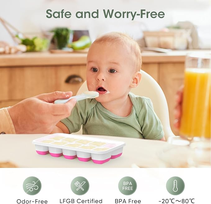 DOQAUS Ice Cube Tray with Lid and Bin - Image 2