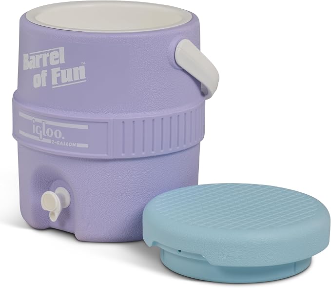 Igloo 2-Gallon Retro Party Water Jug Cooler, Lilac Breeze - Image 3