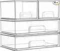 Vtopmart Stackable Storage Drawers Set of 4, Laundry Room Organization by Vtopmart