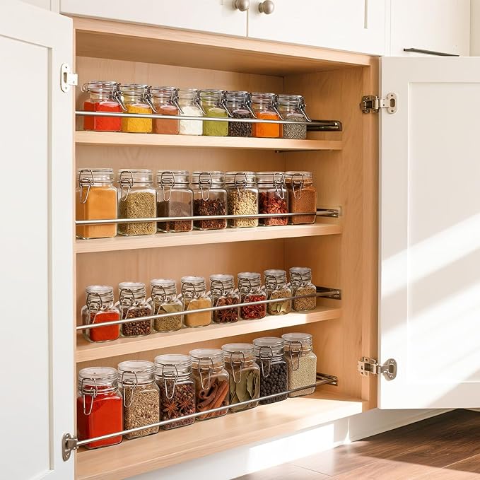 ComSaf Set of 6 Square Glass Jars - Image 5