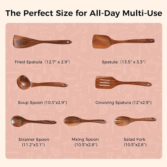 Wooden Spoons for Cooking - Image 4