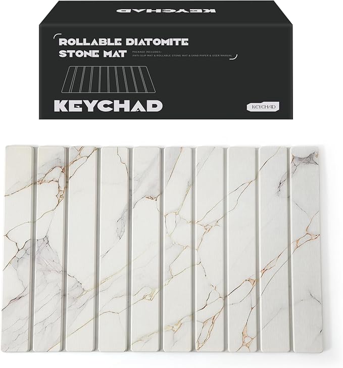 KEYCHAD Large Stone Drying Mat for Kitchen Counter - Image 9