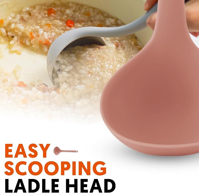 Platinum Silicone Cooking Ladle - Image 3
