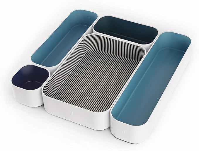 Three by Three Seattle 5 Piece Metal Organizer Tray Set by ThreebyThreeSeattle