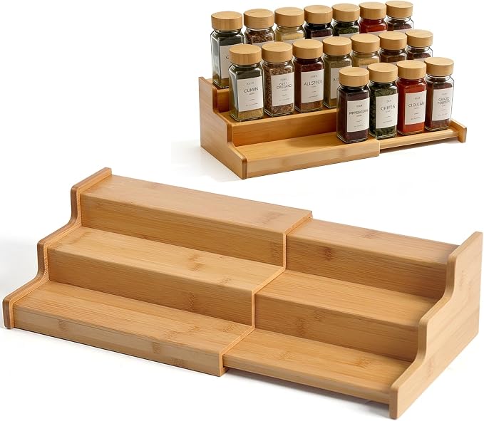 JinDoWin Spice Rack Organizer For Cabinet, Spice Organization For Cabinet by JinDoWin