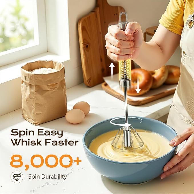 Upgraded Stainless Steel Semi-Automatic Whisk - Image 8