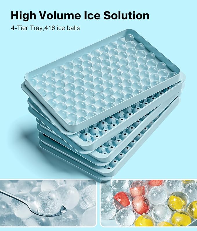 Mini Ice Cube Trays for Freezer - Image 2