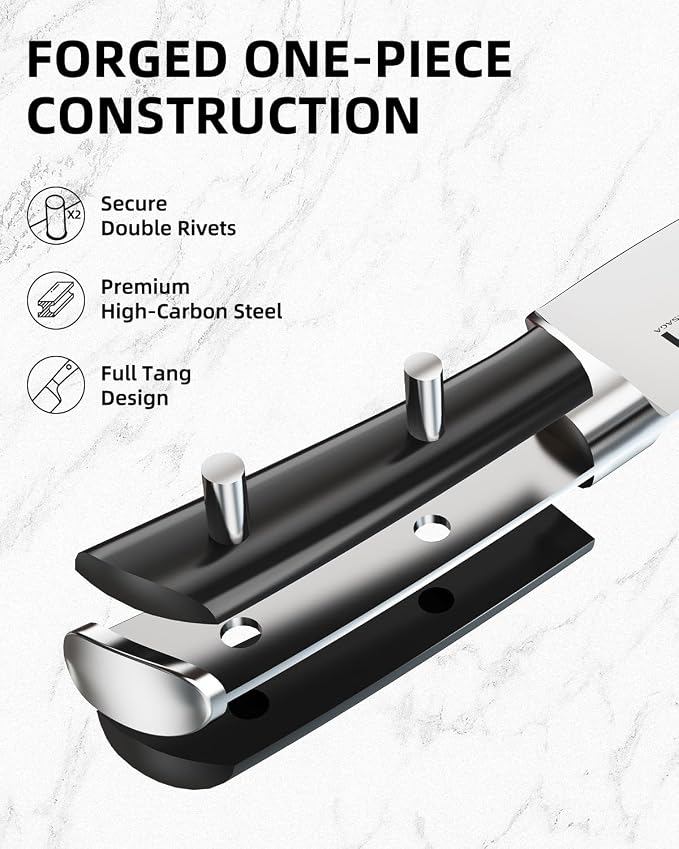 KnifeSaga Knife Set 15 Pcs High Carbon Stainless Steel Kitchen Knife Sets - Image 3