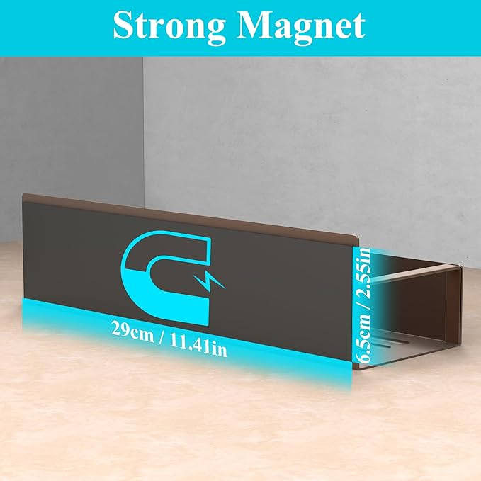 HuggieGems 6 Pack Magnetic Spice Storage Rack Organizer - Image 3