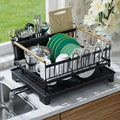 Dish Rack with Drainboard Large Capacity Anti-Rust Kitchen Counter Organizer by Utheinteck