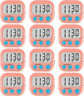 12 Pack Digital Kitchen Timers for Cooking Magnetic Timer for Cooking Loud by AOUCE