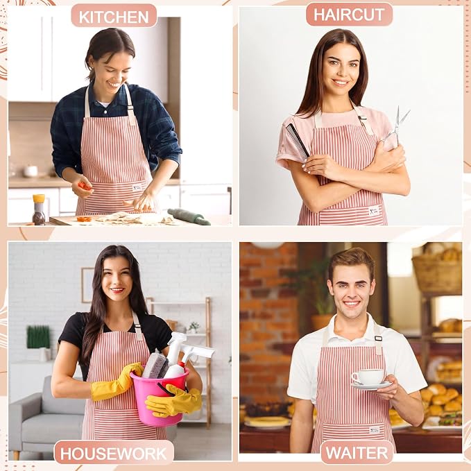 Janmercy 24 Pcs Aprons for Women Men - Image 7