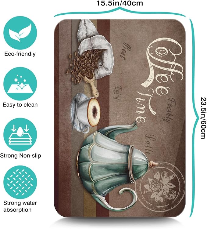 Coffee Mat 23inx15in, Coffee Bar Mat - Image 5
