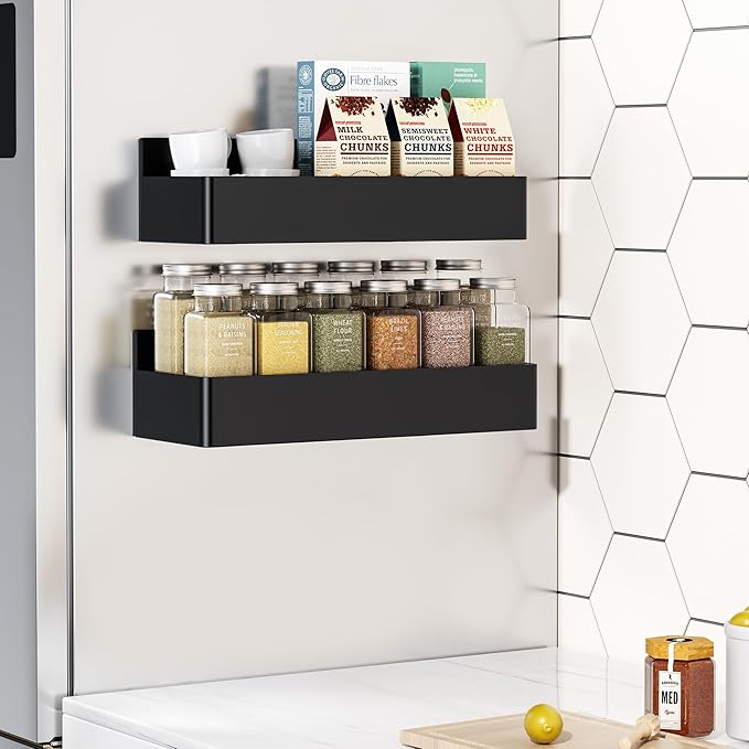 Mystozer Magnetic Spice Rack for Refrigerator, Kitchen Organizer and Storage by Mystozer